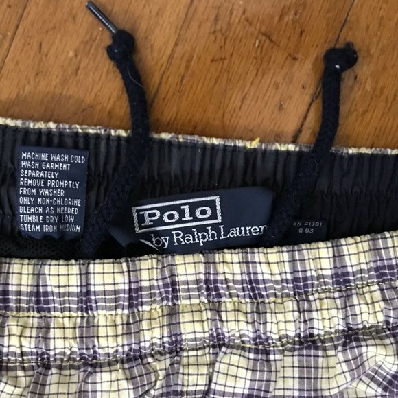 Polo Ralph Lauren Swim Trunks XL Gingham Plaid - Picture 4 of 6